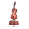 Classical Wind Up Violin Music Box with Rotating Musical Base Instrument Miniature Replica Artware Gift