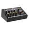 Compact Size 8-Channels Mono/Stereo Audio Sound Line Mixer with Power Adapter