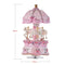 Luxury Dream 3-Horse Rotating Carousel Merry-go-round Windup Music Box