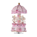 Luxury Dream 3-Horse Rotating Carousel Merry-go-round Windup Music Box