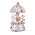 Luxury Dream 3-Horse Rotating Carousel Merry-go-round Windup Music Box