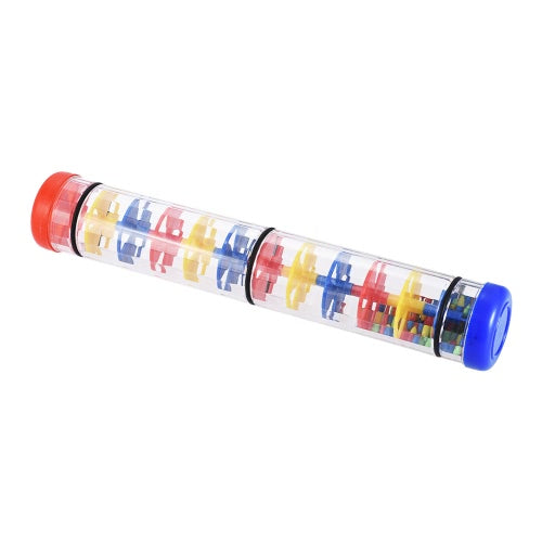 Colorful 12" Rainmaker Rain Stick Musical Instrument Toy for Toddler Kids Games KTV Party