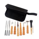 11 Pieces Guitar Repairing Maintenance Cleaning Kits Convenient Repair Tool Set for Guitar Ukulele Bass Banjo Violin