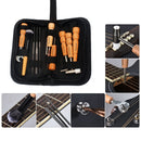 11 Pieces Guitar Repairing Maintenance Cleaning Kits Convenient Repair Tool Set for Guitar Ukulele Bass Banjo Violin