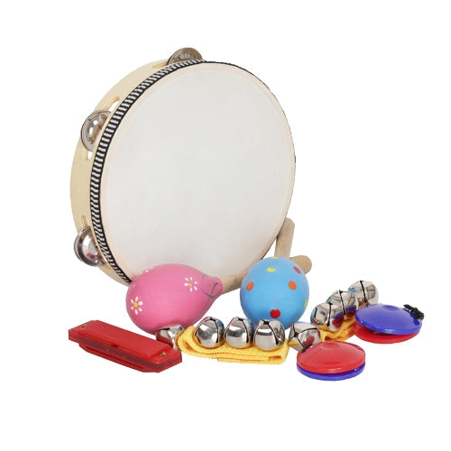 8pcs/set Musical Toys Percussion Instruments Band Rhythm Kit for Kids Children Toddlers