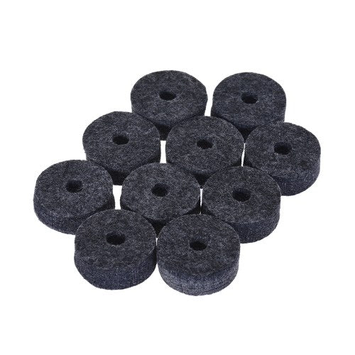 10pcs Cymbal Felts Crash Cymbal Clutch Felt Drum Set Cymbal Stand Felt Washer Medium Size Gray