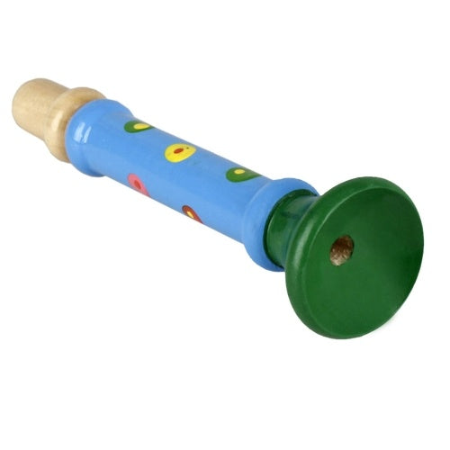 Wooden Horn Hooter Trumpet Musical Instrument Toy for Kids Children Early Education Music Tool