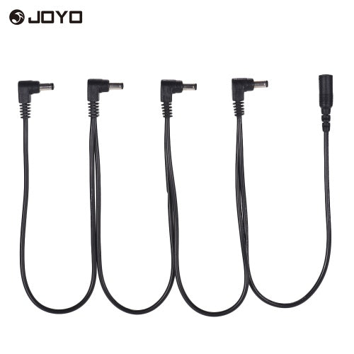 JOYO CM-25 Guitar Effects Power Cable Splitter Cord 4 Ways Daisy Chain for DC 9V Guitar Bass Effects