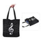 Washable Canvas Handbag Music Tote Shoulder Grocery Shopping Bag