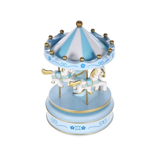 Merry-Go-Round Carousel Music Box Classical Melody Birthday Christmas Festival Musical Gift for Children Kids