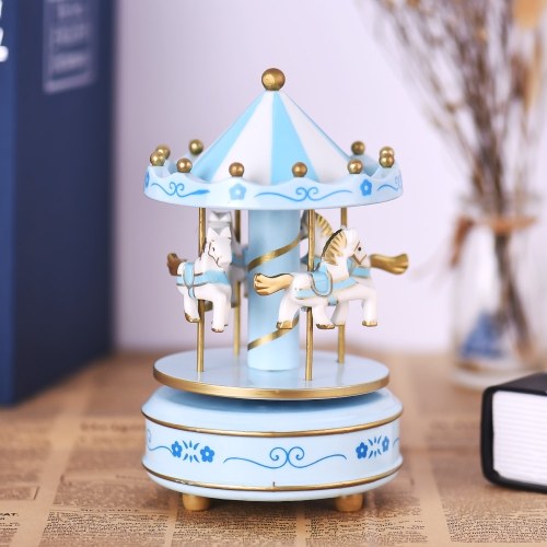 Merry-Go-Round Carousel Music Box Classical Melody Birthday Christmas Festival Musical Gift for Children Kids