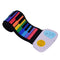 49 Keys Rainbow Roll-Up Piano Electronic Keyboard Colorful Silicon Keys Built-in Speaker Musical Education Toy for Children Kids