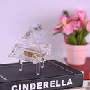 Mechanical Wind-up Piano Shape Music Box without light