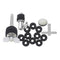 Drum Set Accessories Kit Including Hi-Hat Clutch + Wool Felt Pad for Bass Drum Pedal Beater + 10pcs Cymbal Felt Washers + Cymbal Stacker + Drum Key