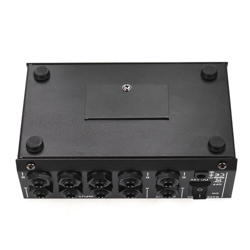 Muslady M-228A Compact Size 8-channel Mono/Stereo Audio Sound Mixer with Reverberation Function 60Hz Frequency Cutting