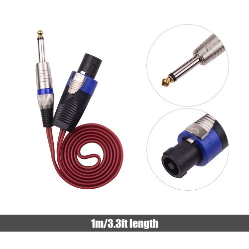 1/4 Inch Audio Connecting Cord to NL4FC Male to Male Connector