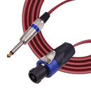 1/4 Inch Audio Connecting Cord to NL4FC Male to Male Connector