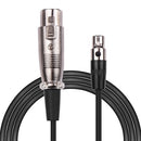 كابل ميكروفون موصل XLR صغير ذو 3 سنون إلى موصل XLR