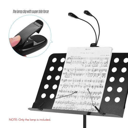 Musical Instrument Accessory Clip On Reading Light Music Stand Lamp