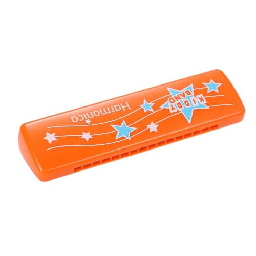 16-Hole Harmonica Mouth Organ Puzzle Instrument Early Education Toy for Children Kids