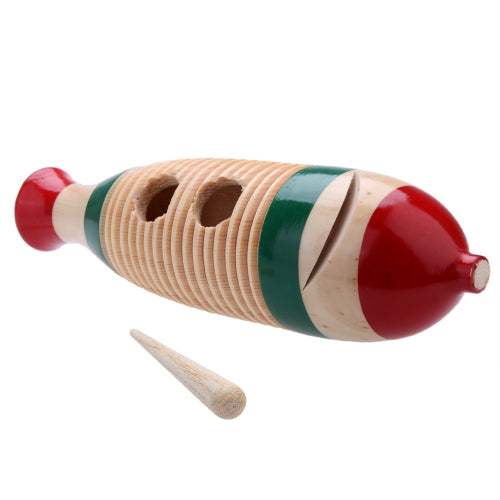 Wooden Guiro Fish-Shaped Colorful Kid Children Musical Toy Percussion Instrument