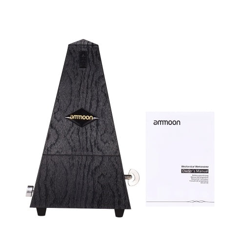 ammoon Universal Pyramid Mechanical Metronome ABS Material for Guitar Violin Piano Bass Musical Instrument Practice Tool for Beginners