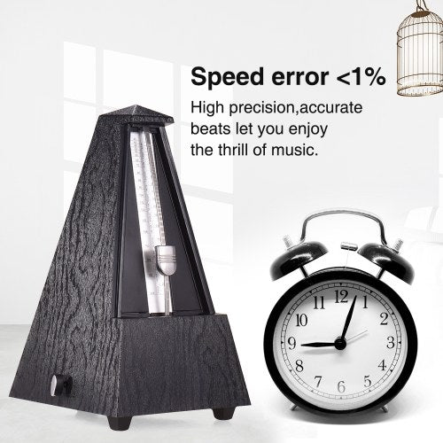 ammoon Universal Pyramid Mechanical Metronome ABS Material for Guitar Violin Piano Bass Musical Instrument Practice Tool for Beginners