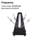 ammoon Universal Pyramid Mechanical Metronome ABS Material for Guitar Violin Piano Bass Musical Instrument Practice Tool for Beginners