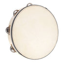 10" Hand Held Tambourine Drum Bell Birch Metal Jingles Percussion