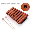 Musical Instrument 8 Notes Wood Xylophone Includes 2 Wooden Mallets