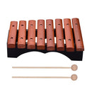 Musical Instrument 8 Notes Wood Xylophone Includes 2 Wooden Mallets