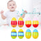 8pcs Wooden Egg Shakers Maracas