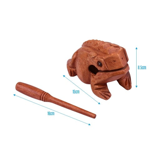 Muslady Large Frog Guiro Rasp Frog Sound Maker Around 6 Inches Long