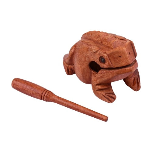 Muslady Large Frog Guiro Rasp Frog Sound Maker Around 6 Inches Long