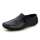 IDIFU Trendy Leather Loafers - Black