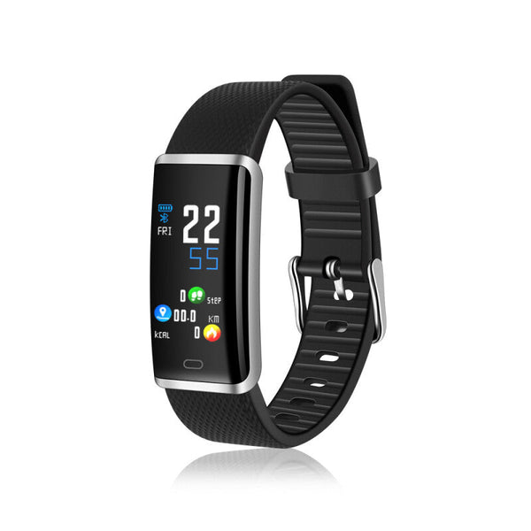 IPX7 Follure Smart Wristband Pedometer - Silver