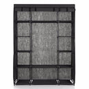 Ikayaa Modern Portable Fabric Wardrobe - Black