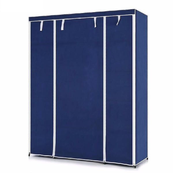 Ikayaa Modern Portable Fabric Wardrobe - Blue