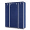 Ikayaa Modern Portable Fabric Wardrobe - Blue