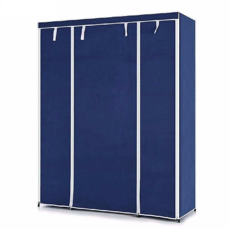 Ikayaa Modern Portable Fabric Wardrobe - Blue