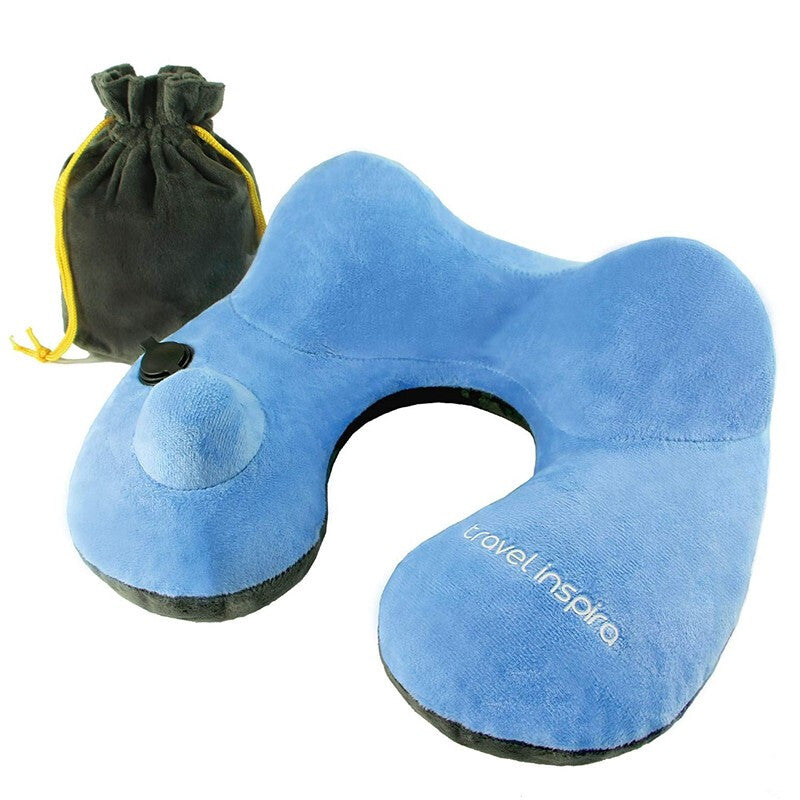 Inflatable Travel Pillow Neck - Blue