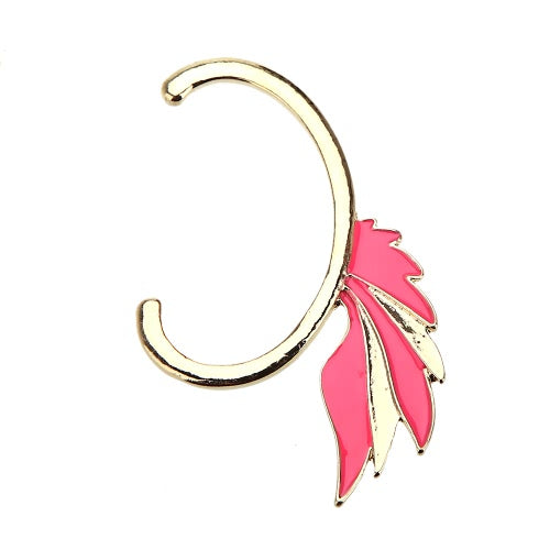 Fashion Alloy Plated Punk Fairy Wing Ear Cuff Clip Hook Stud Earrings Jewelry Accessory