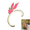 Fashion Alloy Plated Punk Fairy Wing Ear Cuff Clip Hook Stud Earrings Jewelry Accessory