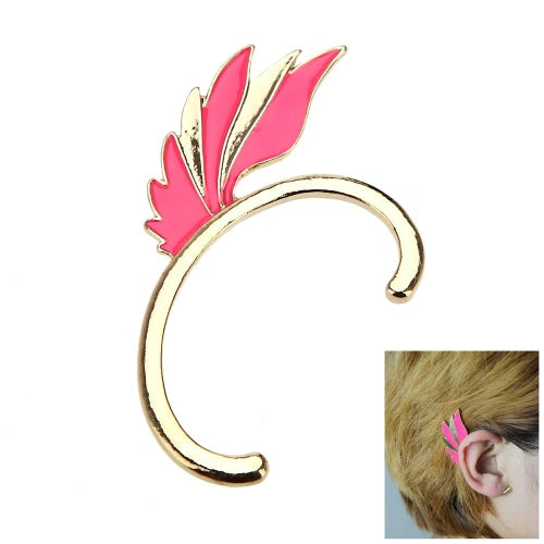 Fashion Alloy Plated Punk Fairy Wing Ear Cuff Clip Hook Stud Earrings Jewelry Accessory