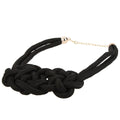 Chunky Statement Handmade Knitted Rope Choker Collar Necklace Women Short Candy Fluorescent Color Jewelry