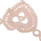 Beige Cotton Thread Crochet Foot Chain Bracelet Anklet Patterns Circles Pearl Beach Barefoot Sandal