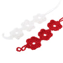 Cotton Thread Crochet Foot Chain Bracelet Anklet Flowers Beach Barefoot Sandal White