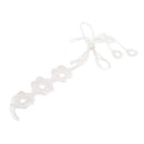 Cotton Thread Crochet Foot Chain Bracelet Anklet Flowers Beach Barefoot Sandal White