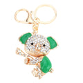 Fashional Jewelry Hollow Shinning Rhinestone Aureate Koala Pendant Key Ring Key Chain