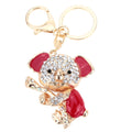 Fashional Jewelry Hollow Shinning Rhinestone Aureate Koala Pendant Key Ring Key Chain